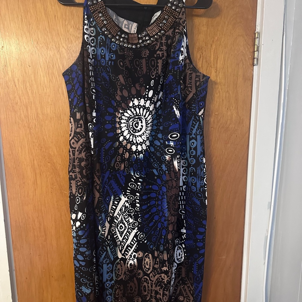 Size 18, dress with beaded neckline